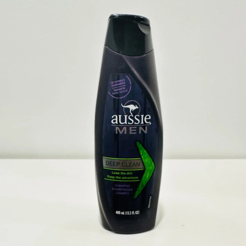 Aussie Men Deep Clean Shampoo 13.5 FL OZ 400 mL Bottle NOS NEW Discontinued